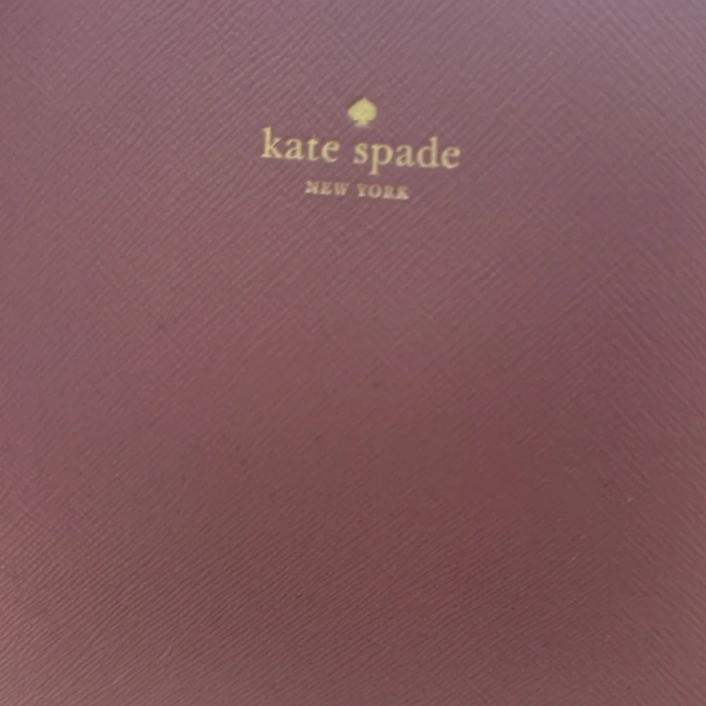 kate spade mauve tote with rose glitter base - Picture 2 of 10